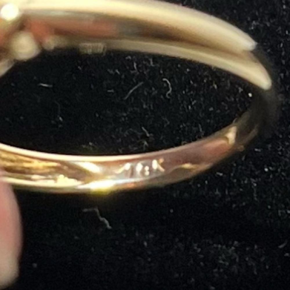 10K Yellow Gold VINTAGE HEMATITE RING - Picture 9 of 9